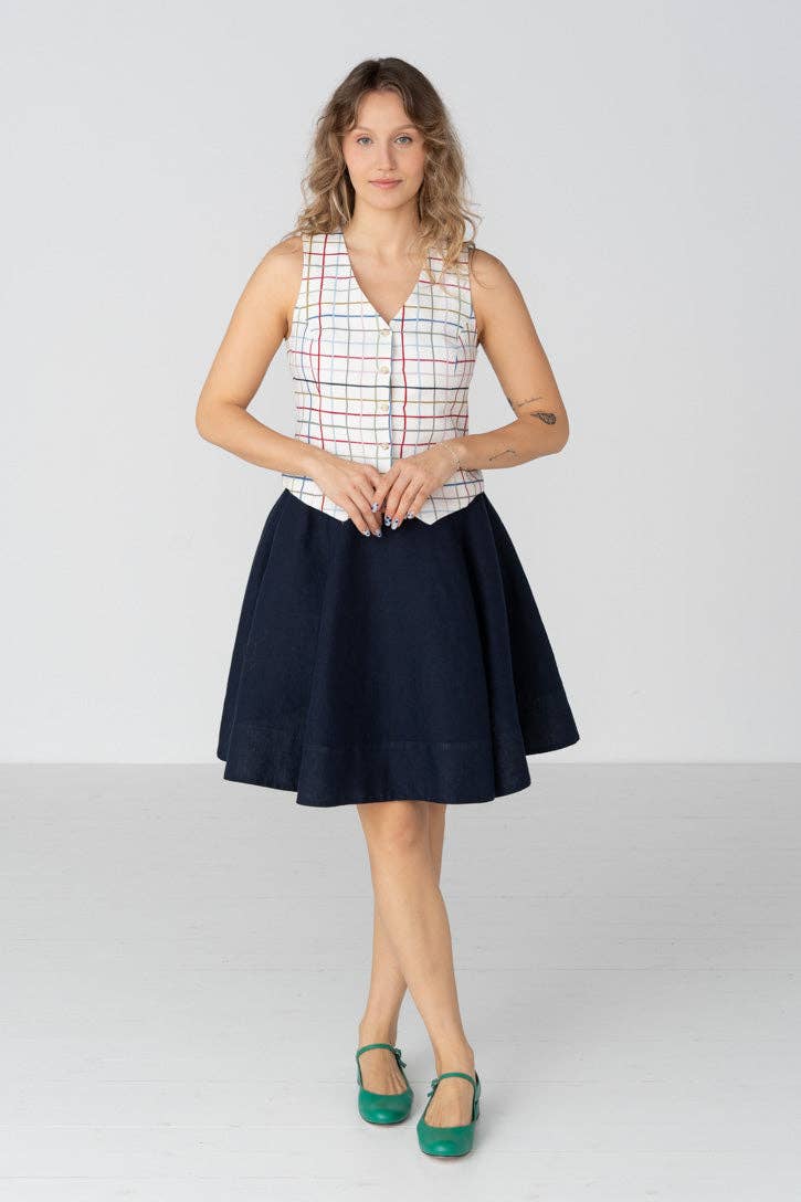 Linen Wrap Skirt