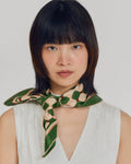 "Checkerboard" Silk Bandana Scarf
