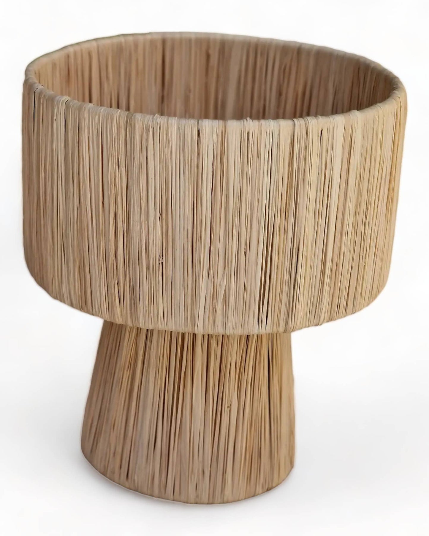 Natural raffia lamp, raffia lampshade, TABLE LAMPSHADES