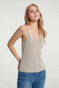 Shimmer Sheer Knit Tank
