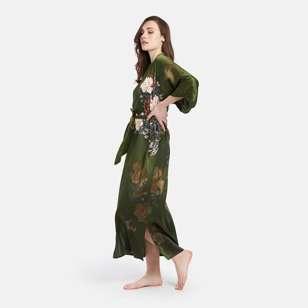 Silk Keina Long Kimono Robe