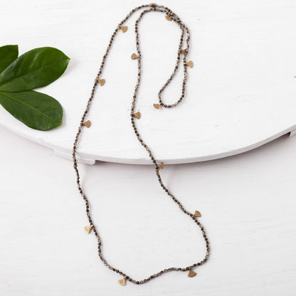 Beaded Fan Necklace