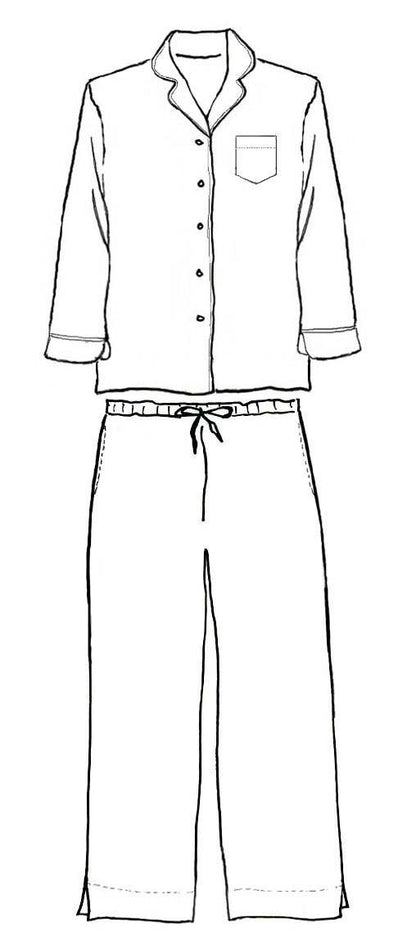 Logan Red Long Sleeve Pajamas