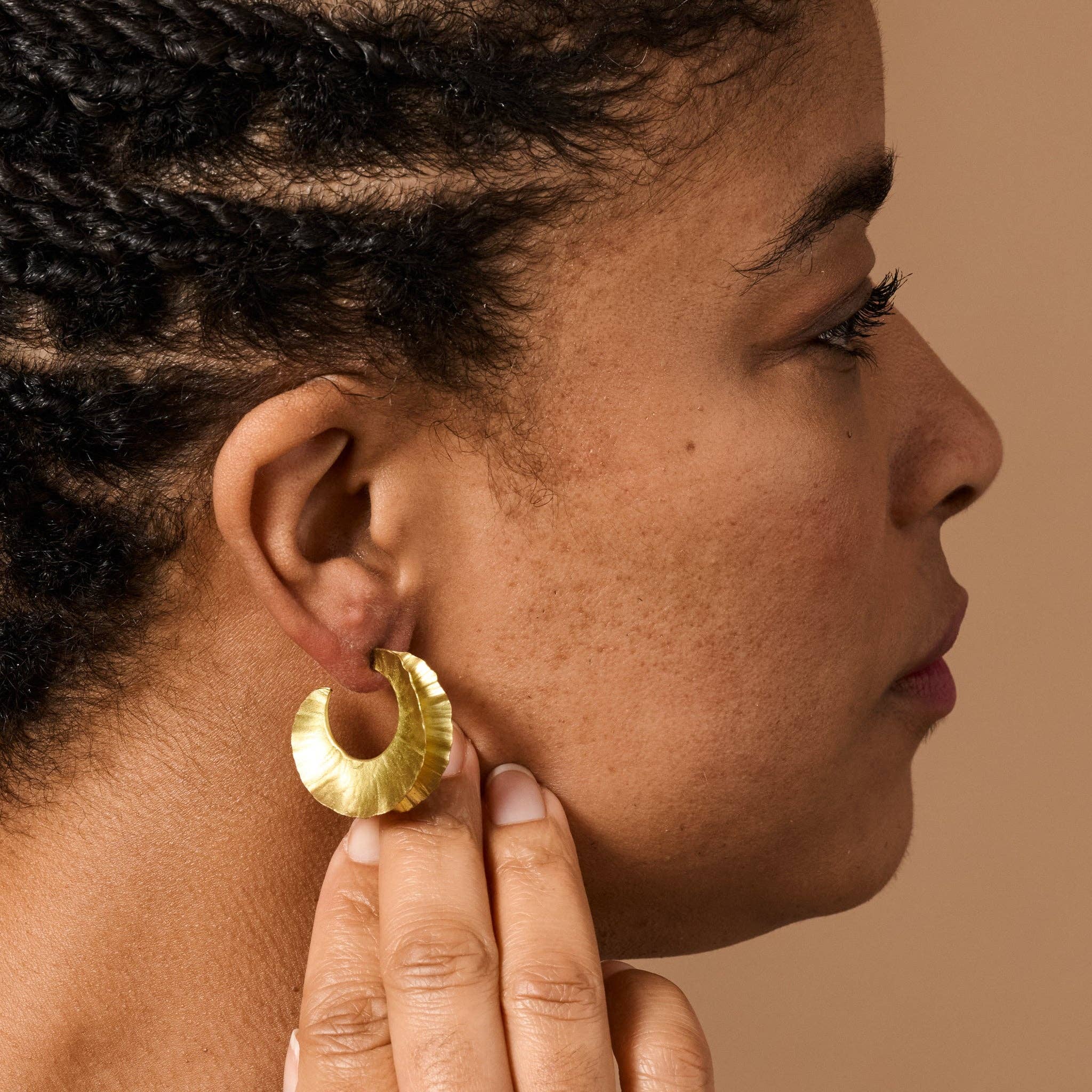 Ruffle  Earrings