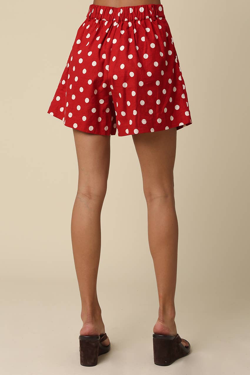 Briselle Polka Dot Tailored Shorts
