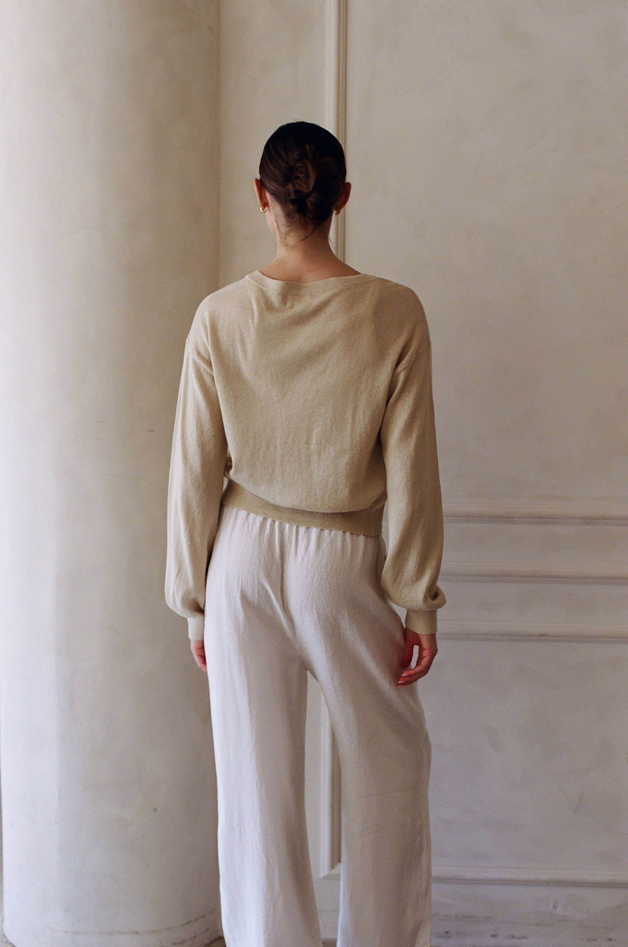 V-Neck Long Sleeve Cardigan
