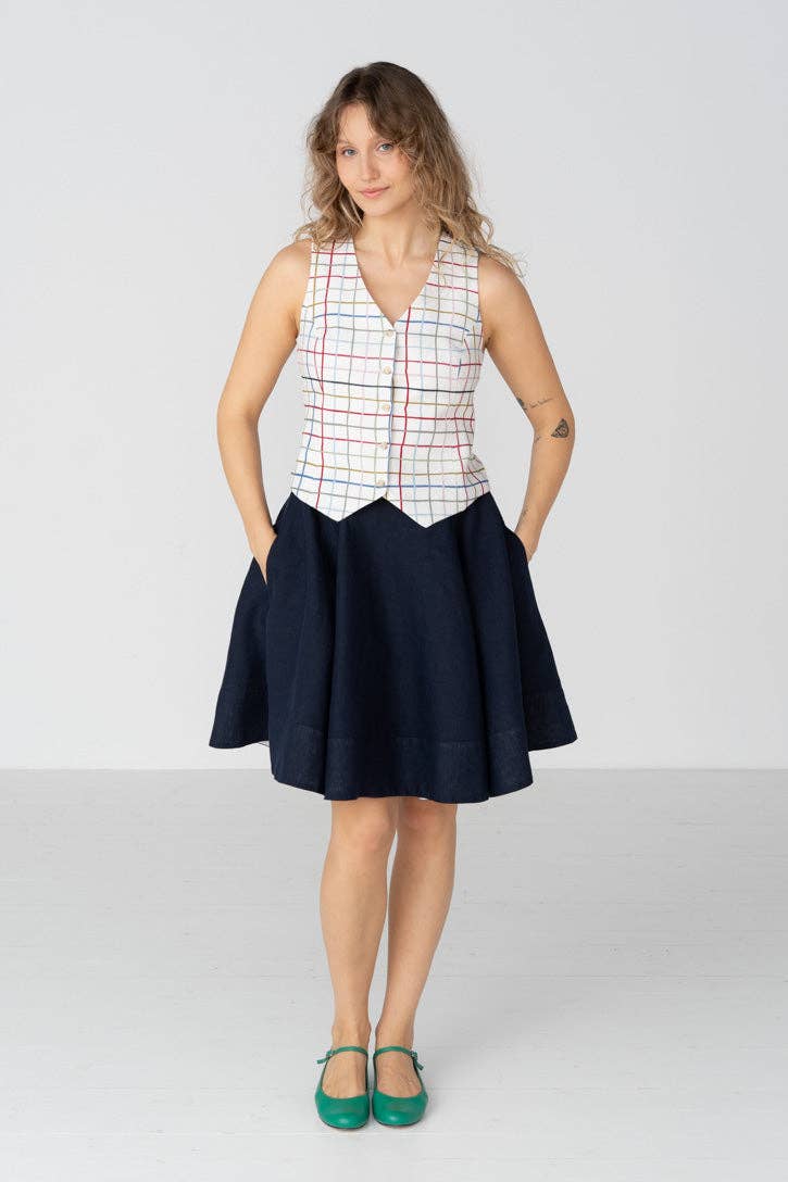 Linen Wrap Skirt