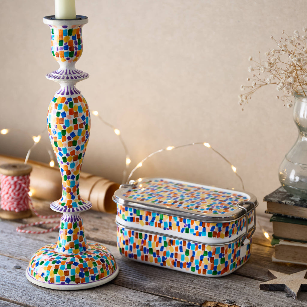 Limited Edition  Hand-Painted Tiffin Box