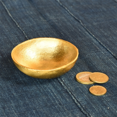 Tiny Cast Round Bowl - Brushed Brass