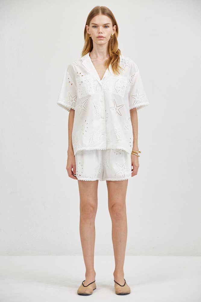 Lace Detail Leg Shorts