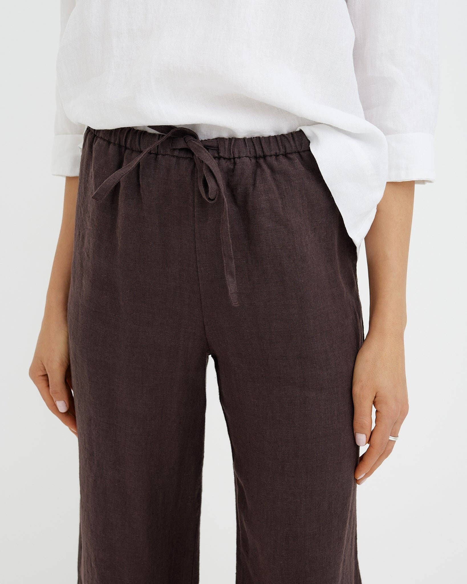 Linen Pants En Espresso