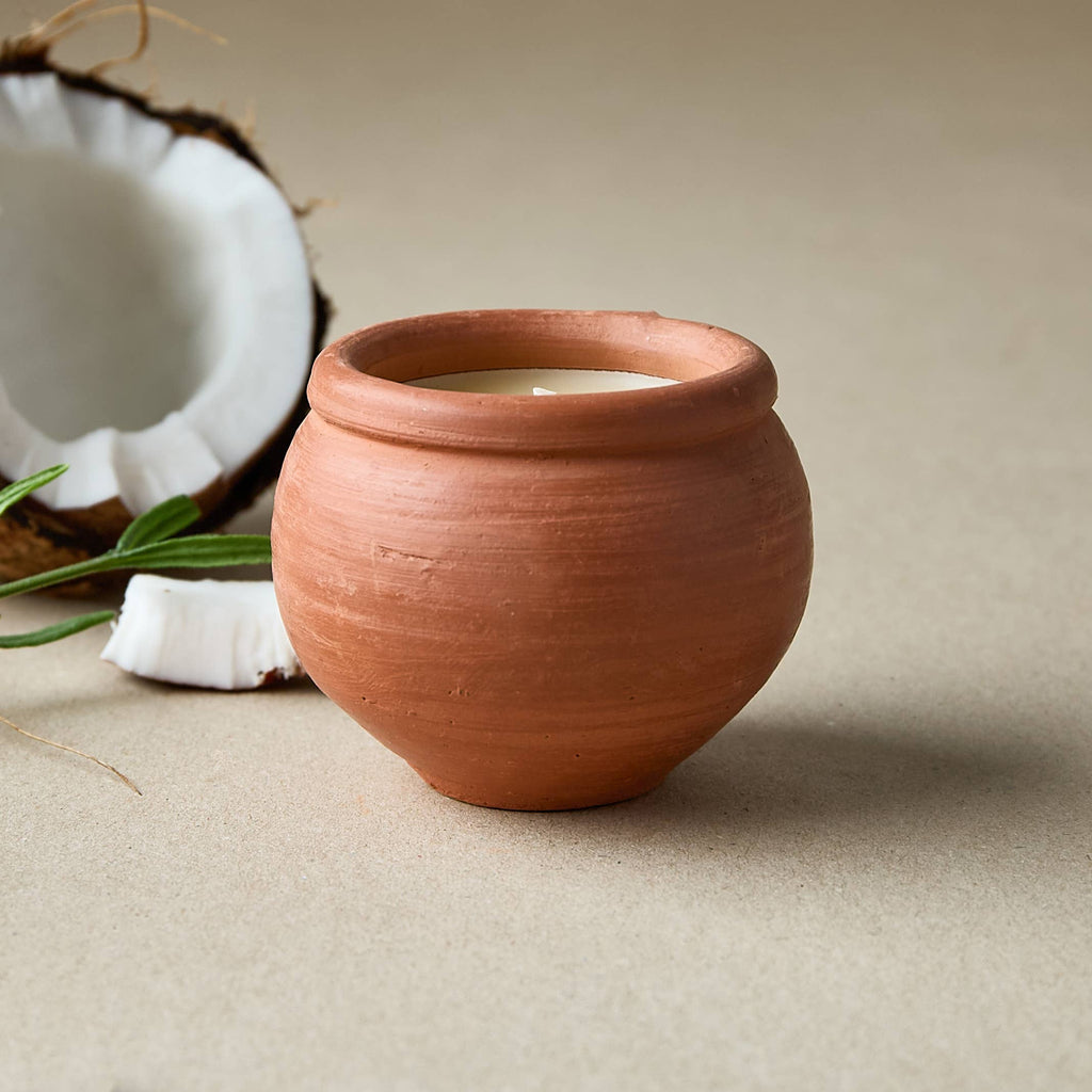 Handmade Terracotta Candles - Box of 3 Original Scent, Karan