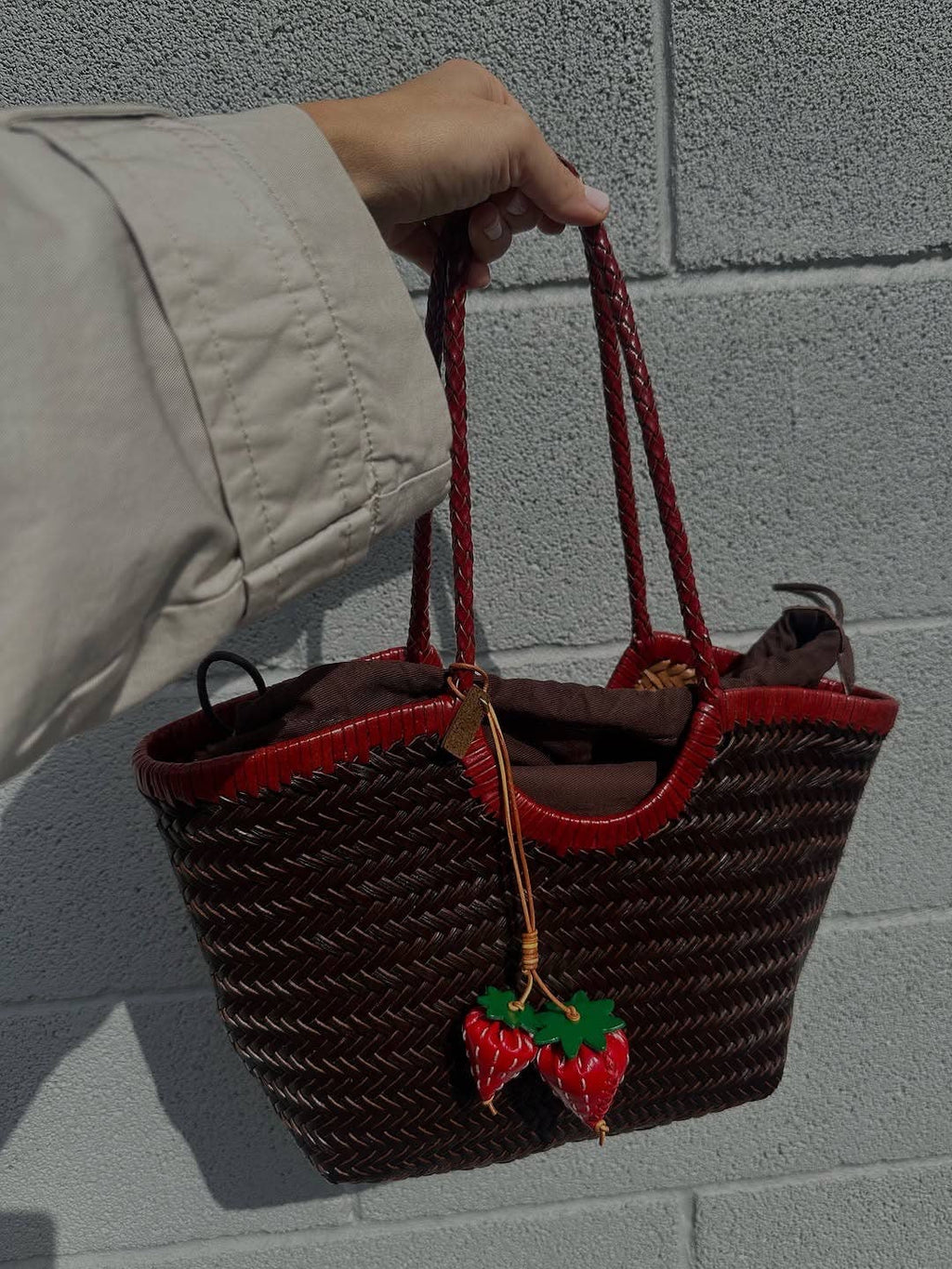 Handwoven Bicolor Tote Bag