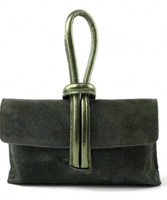 BETTY Suede & Metallic Crossbody Bag JIJOU CAPRI