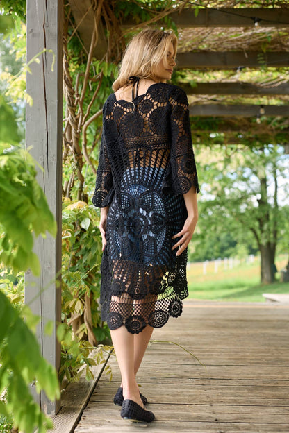 High Low Crochet Cover Up