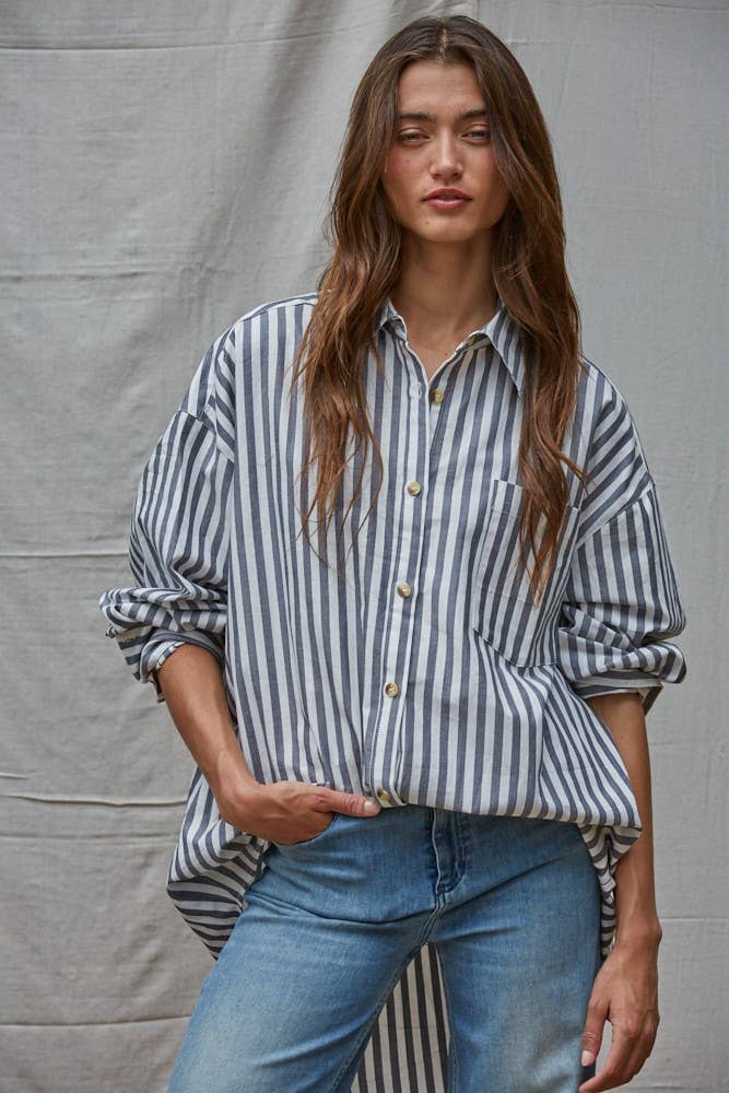 Striped Oversized Shirt