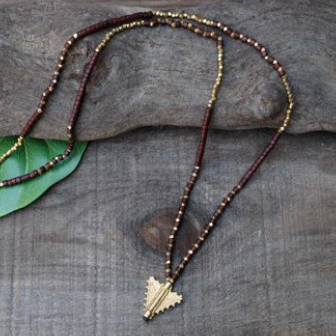 Brass Arrow Necklace