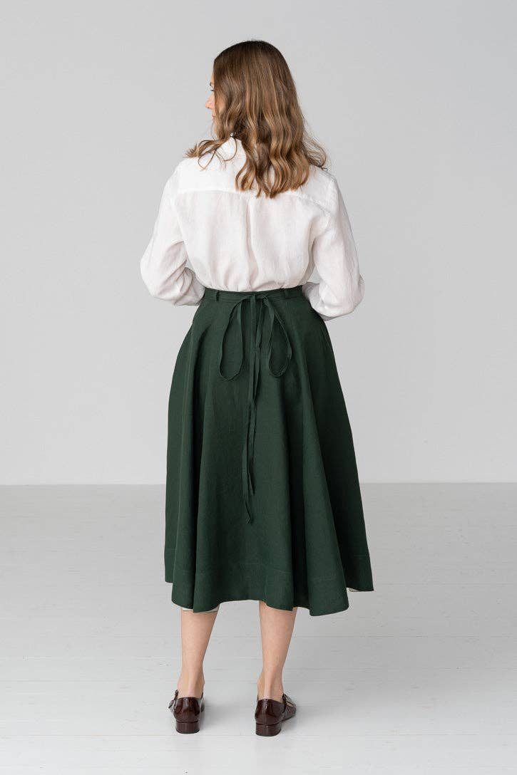 Wrap – Full-Circle Linen Skirt