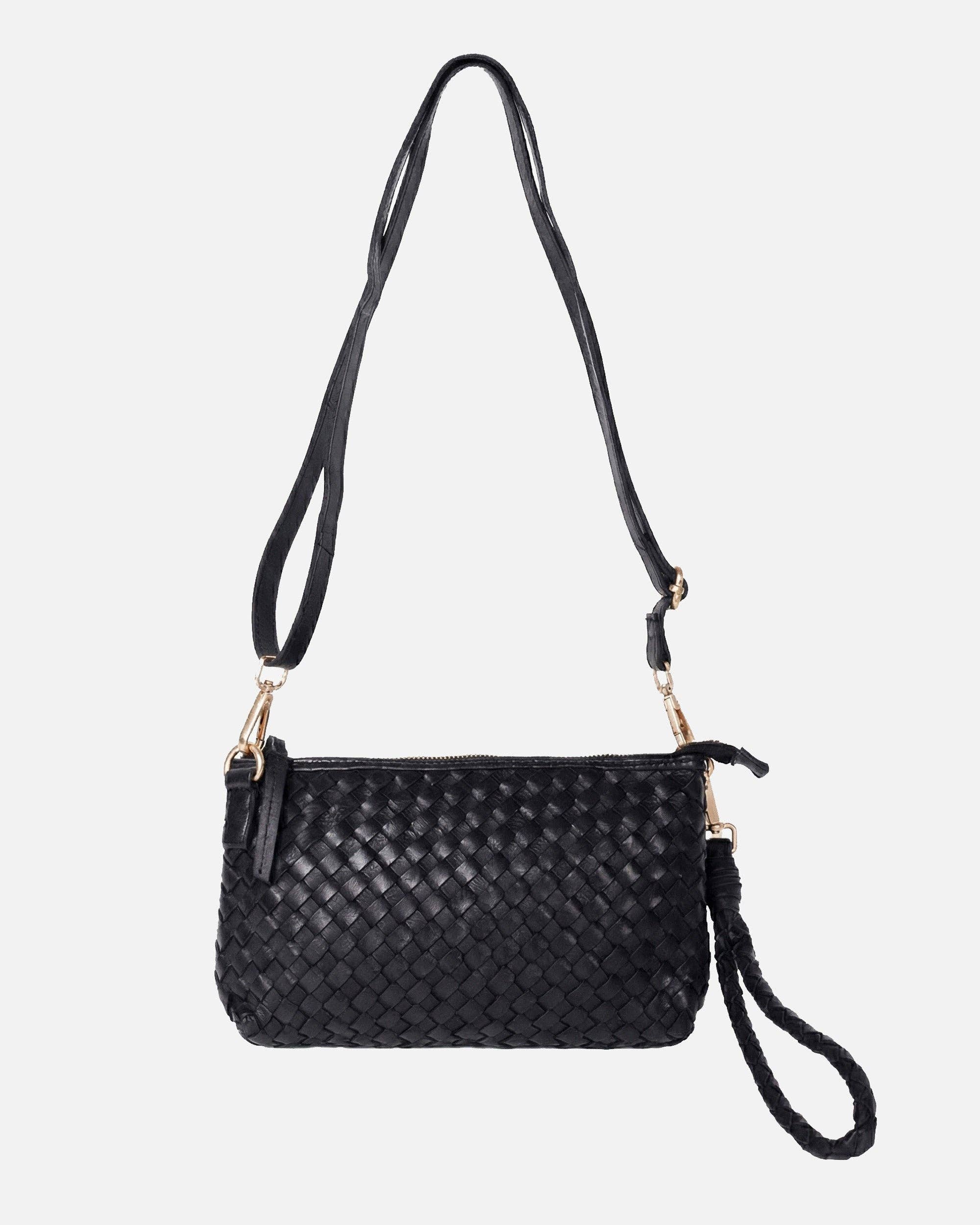 Fabrie | Woven Leather Crossbody Bag