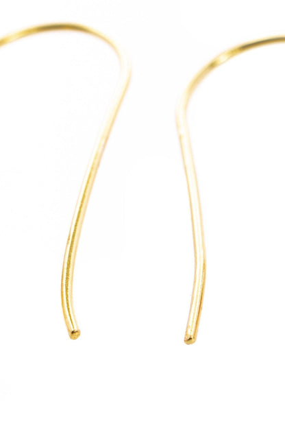 Triangle Open Frame Gemstone Earrings