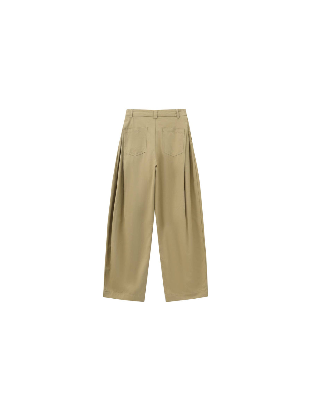 Wide-Leg Tapered Tailored Trousers