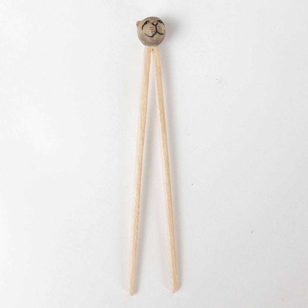 Training Chopsticks  with Cat