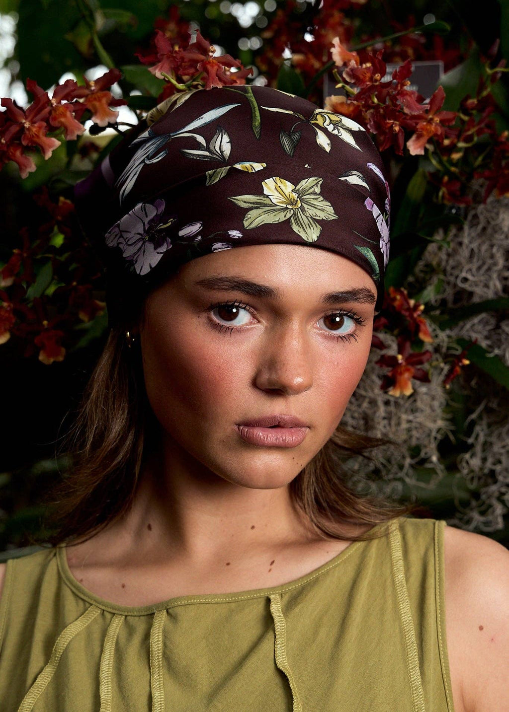 "Orchid Symphony" Silk Wrap