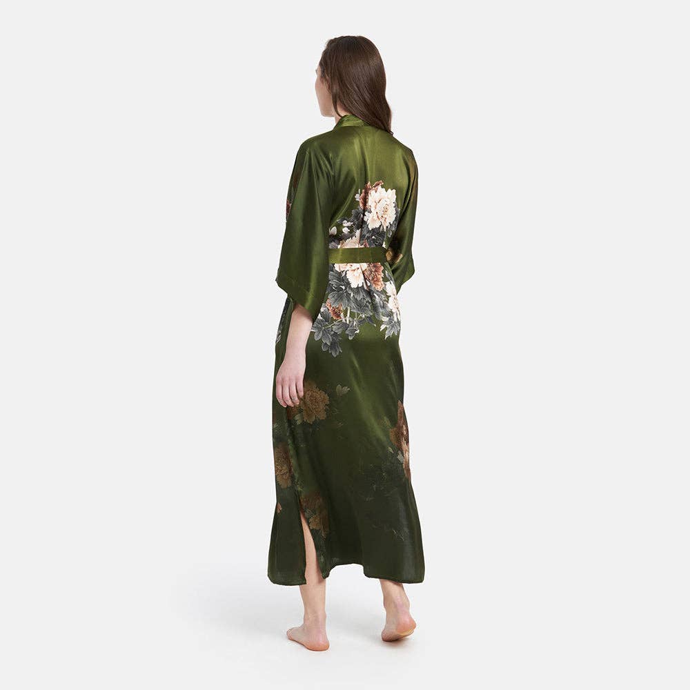Silk Keina Long Kimono Robe