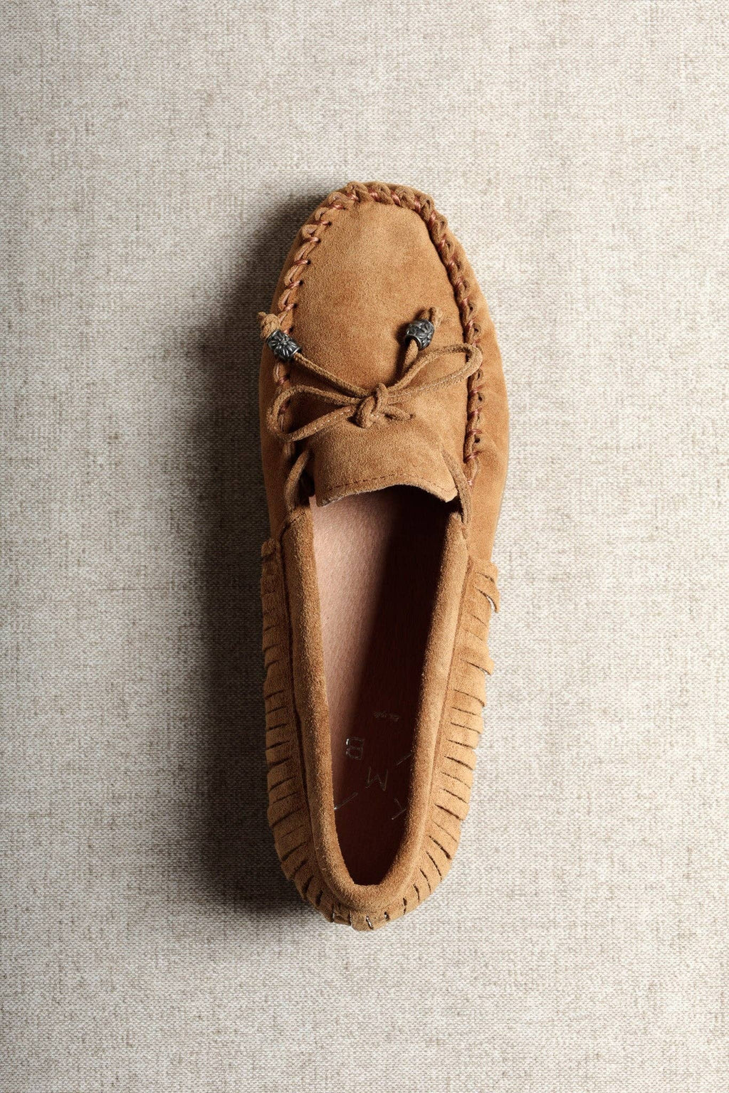Kiowa Suede Moccasins with Fringe Detail