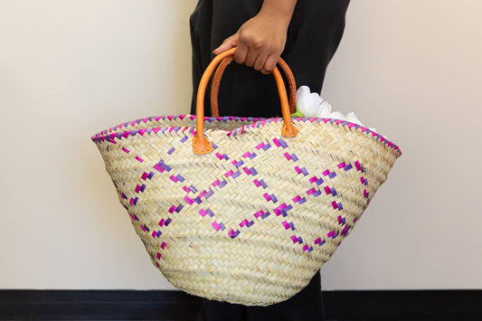 Tote Basket, palm / Kikapu