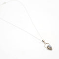 Silver Teardrop Aura Necklace