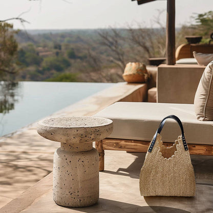 Embe Braided Raffia Tote