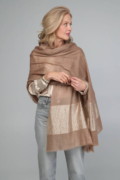 Embellished Cashmere Wrap