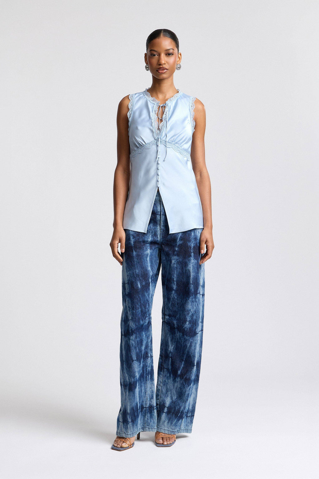 Lace Trim Empire Top