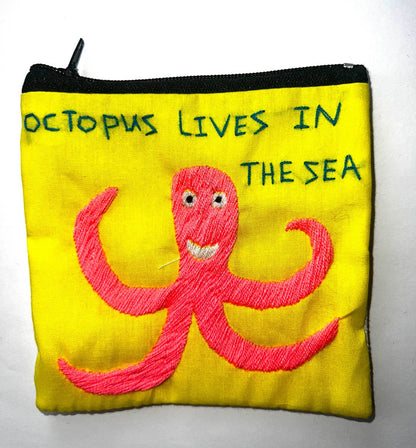 "Chalee" Hand Embroidered Pouches by Hmong Youth in Laos