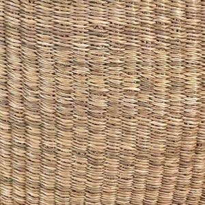 African Bolga Baskets : Natural Large Oval w/Band (G-132)