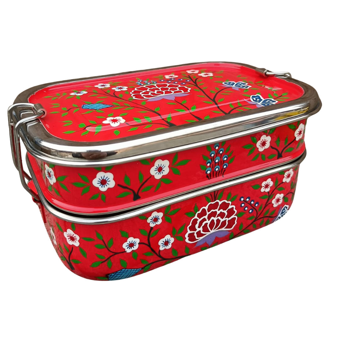 Stainless Steel - Tiffin-Style Lunchbox | Yellow Spring