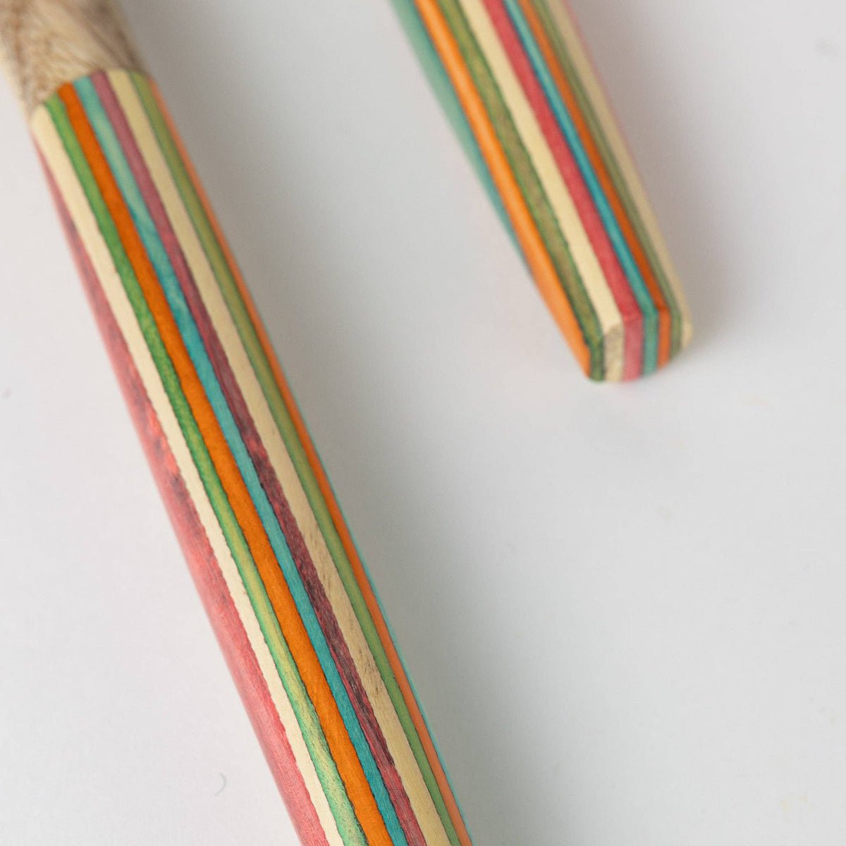 Striped Mango Wood Salad Servers *