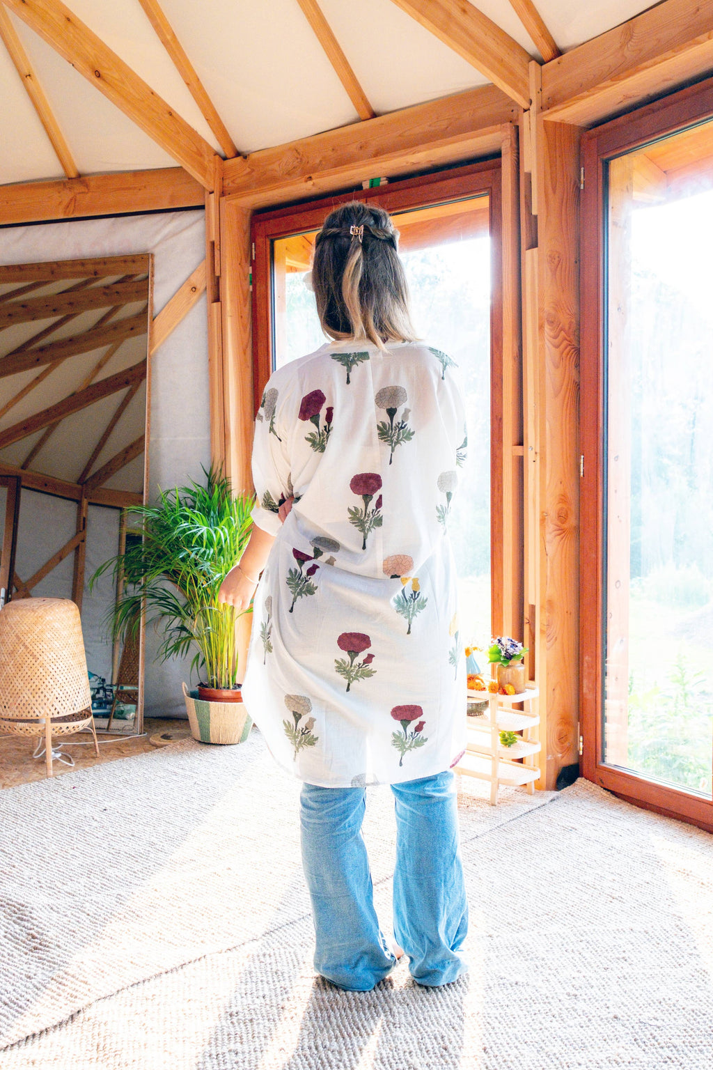 Duster Tunic Shirt ~ Marigold