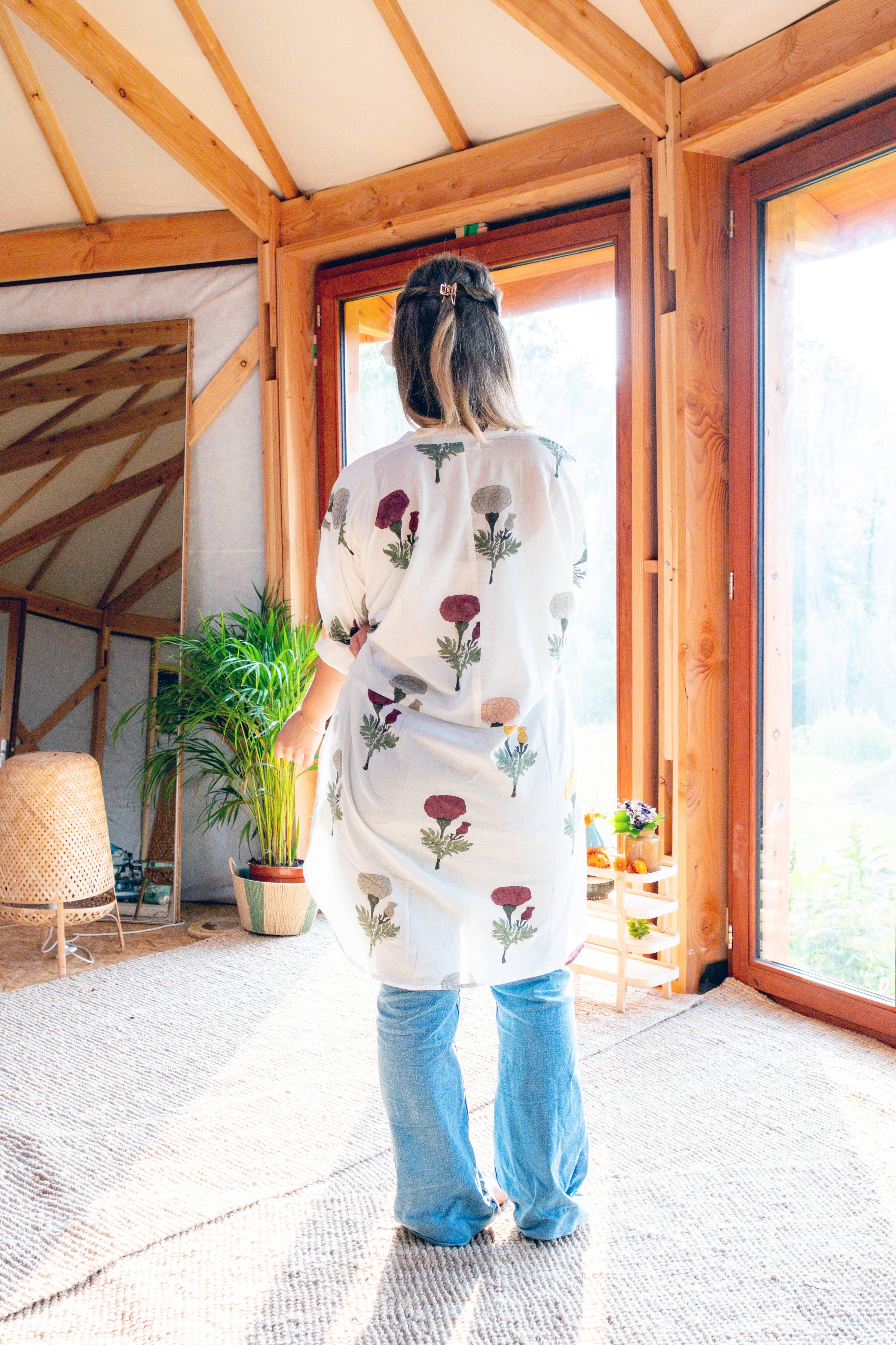 Duster Tunic Shirt ~ Marigold