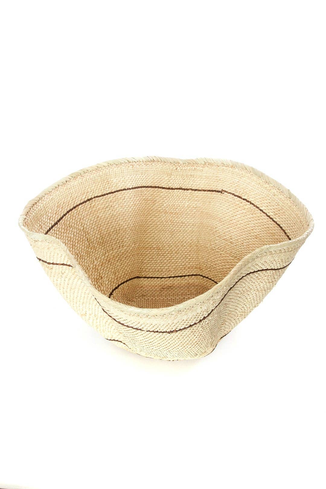 BaTonga Dancing Basket with Black Stripes
