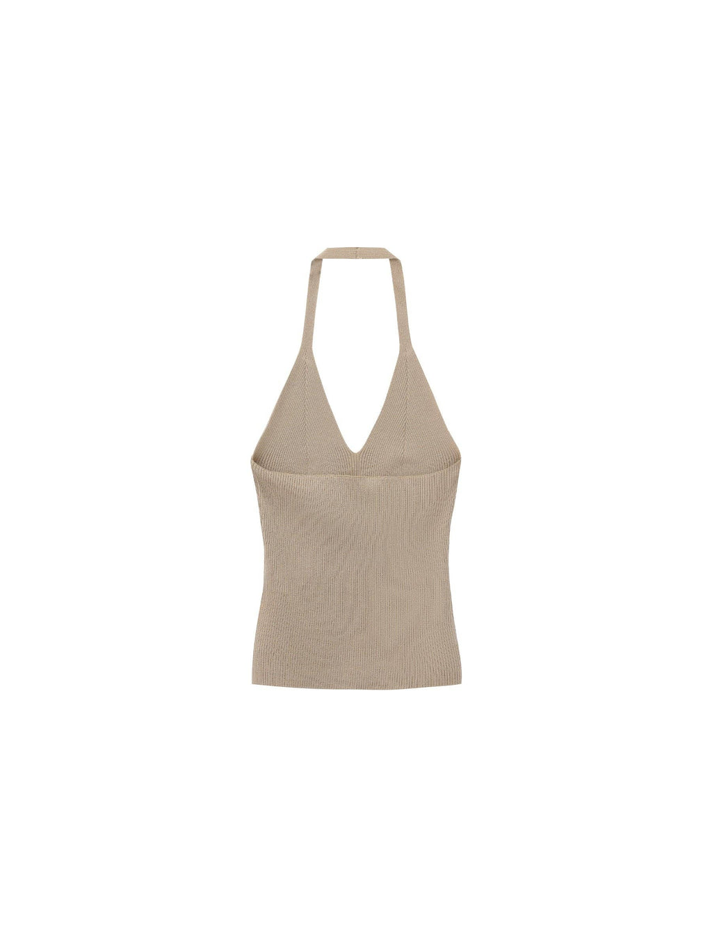 CUBIC Wool Blend Knit Halter Neck Top