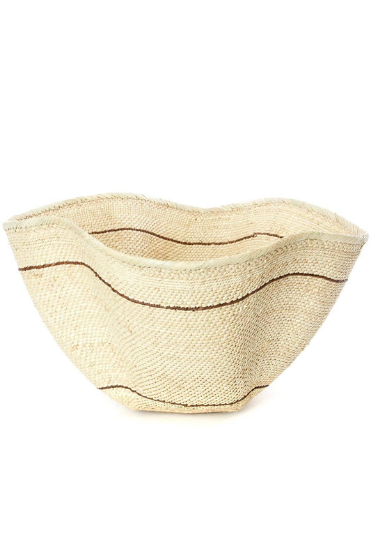 BaTonga Dancing Basket with Black Stripes