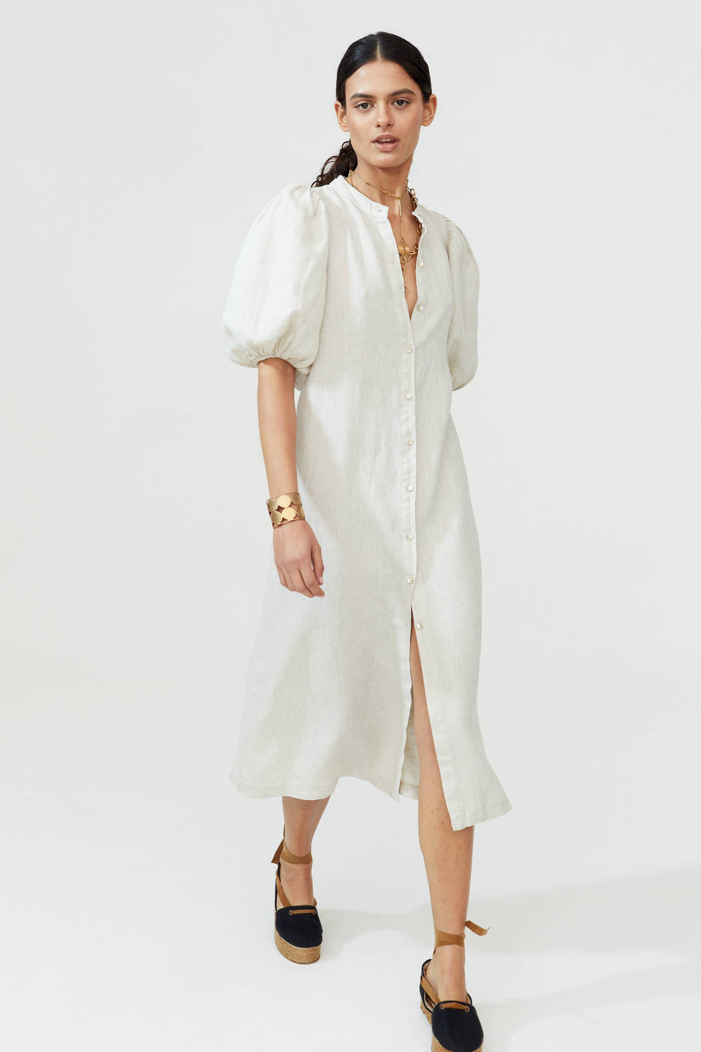 Bubble Dress in Natural