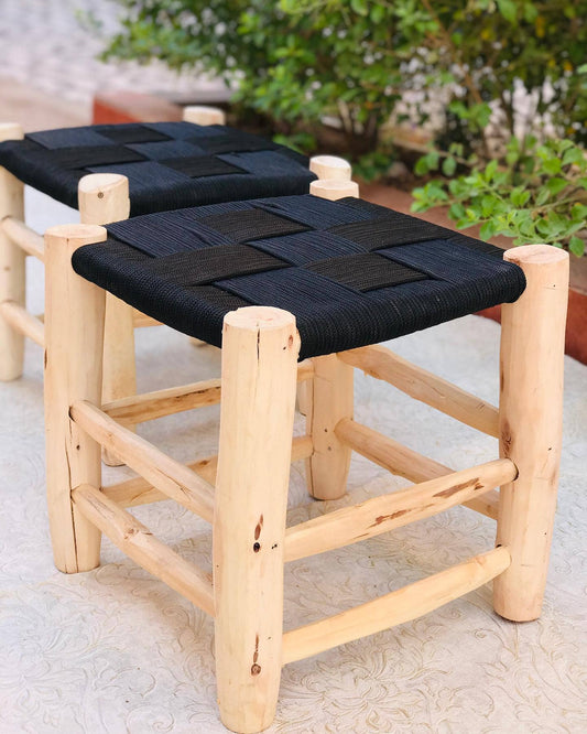 Handmade Wood, Woven  Stool