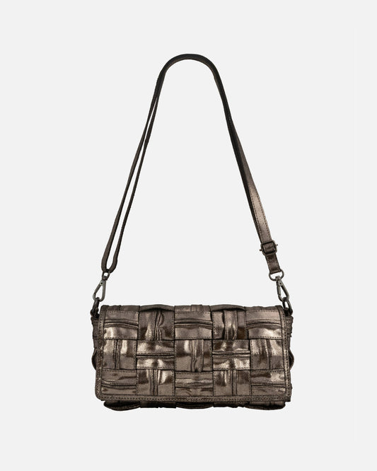 Dries | Metallic Leather Crossbody Bag