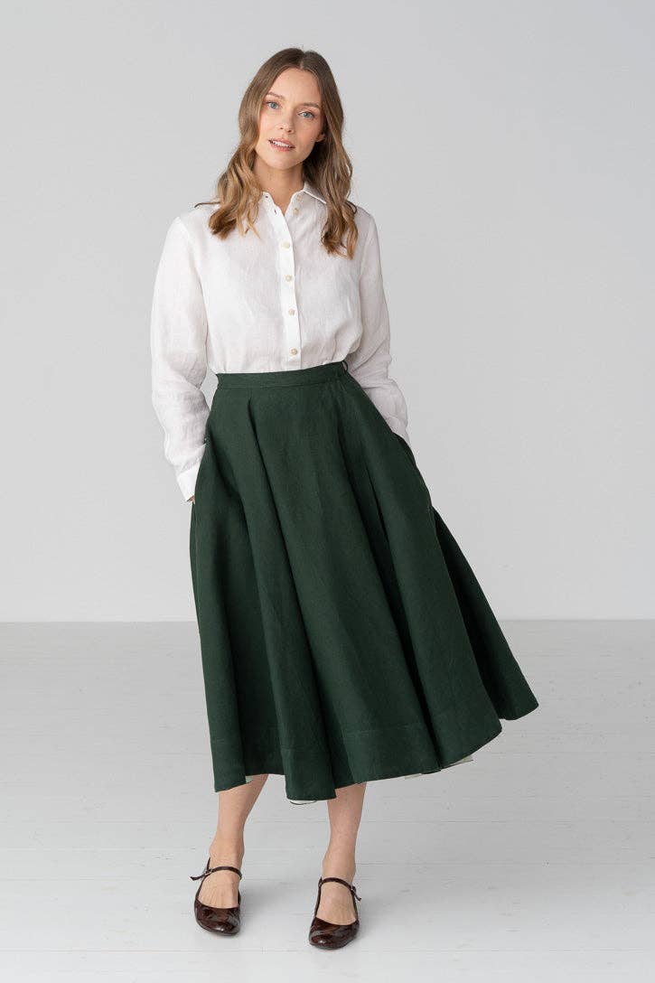 Wrap – Full-Circle Linen Skirt