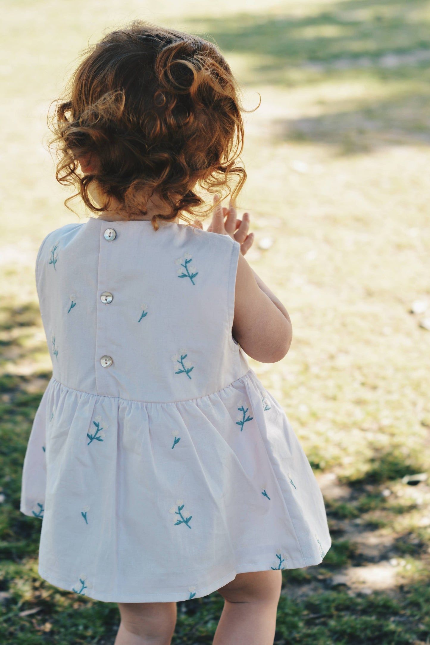 Baby Flower Embroidered Romper 100% Cotton OEKO-TEX