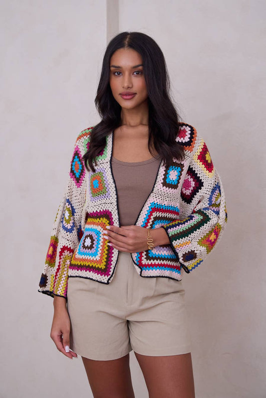 Granny Crochet Jacket Short