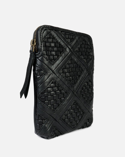 Milder | Full Grain Leather Crossbody Phone Zip Bag Women